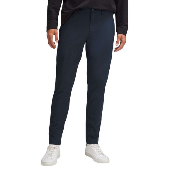 Lululemon ABC Slim Fit Trouser Warpstreme True Navy Men's Size 28 x 27 EUC - Picture 1 of 12